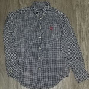 EUC Boys Medium Chaps button up long sleeve shirt